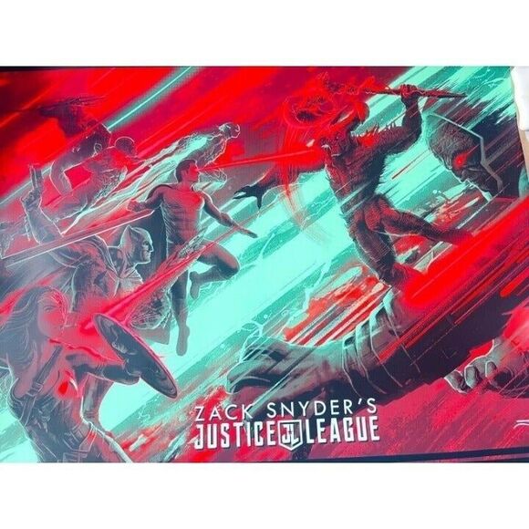 BottleNeck Gallery ZACK SNYDER'S JUSTICE LEAGUE Juan Ramos Poster Print 24x36 - Picture 9 of 10